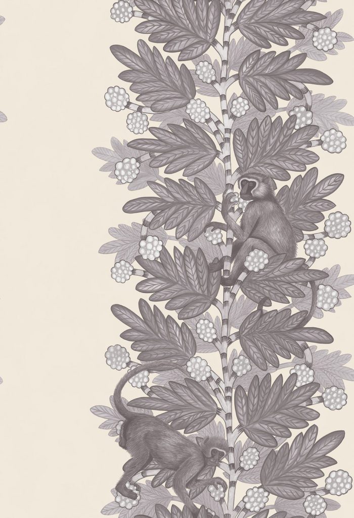 Cole & Sons Acacia Soot & Snow on Parchment